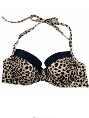 Victoria’s Secret Leopard Push Up Bikini Top Swim Suit 34C